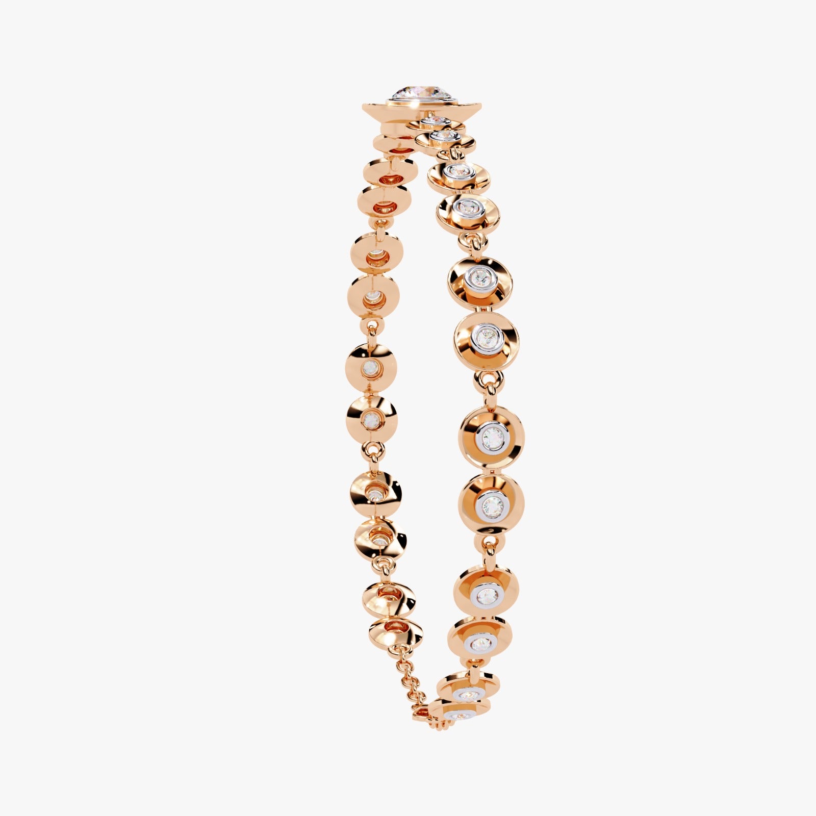 Solitairekart 0.2ct Halo Lab Grown Diamond Bracelet